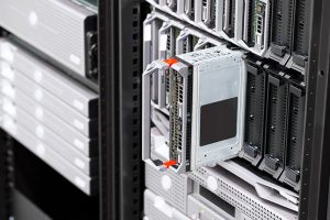 hosting kmgit blade server rack in large datacenter